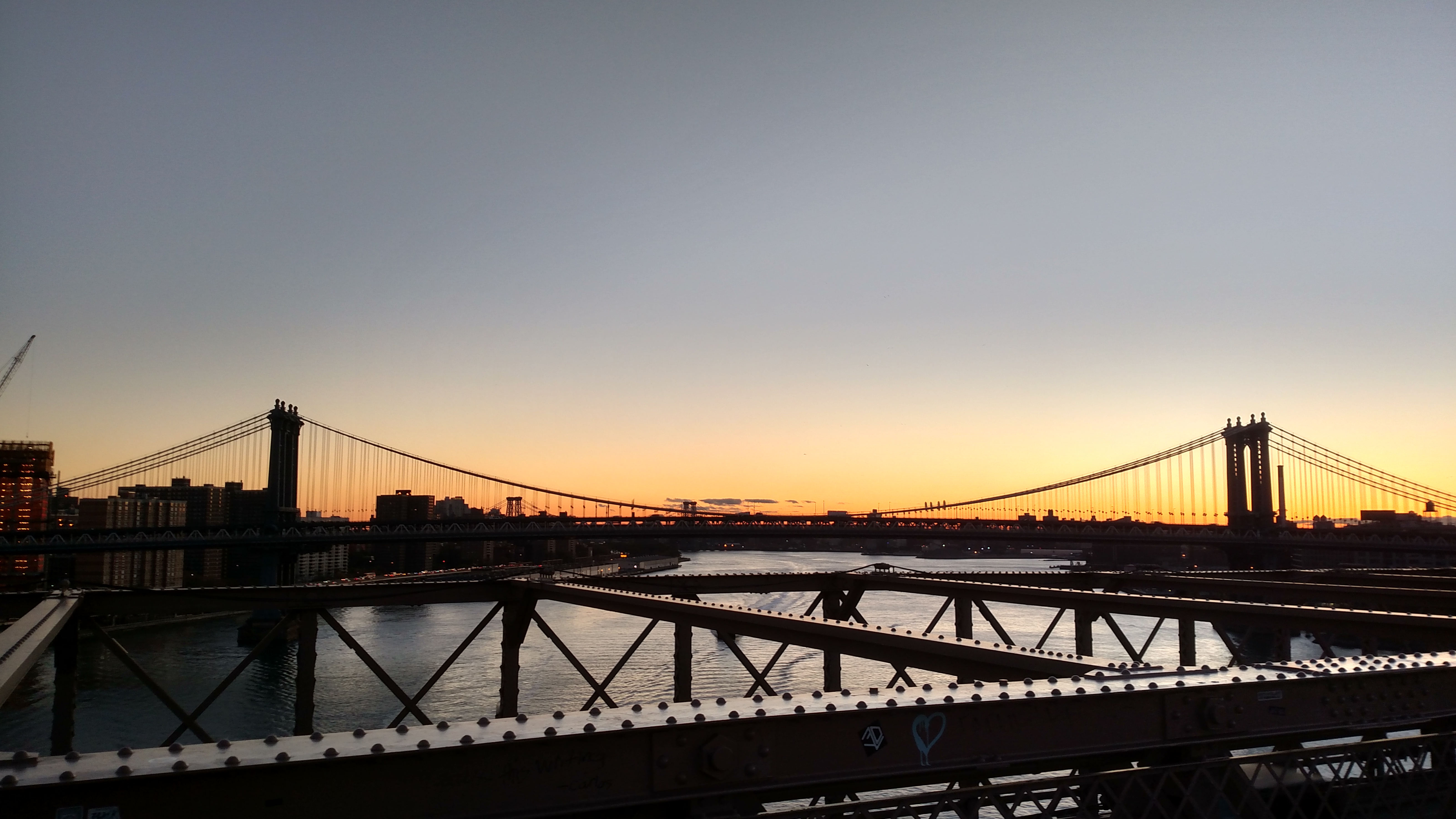 View from the Brooklyn Bridge, 10/26/16 